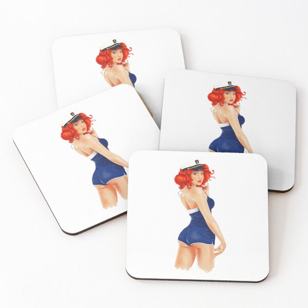 Item preview, Pin-up girl, pinup, red hair, designed and sold by PolishArtist.