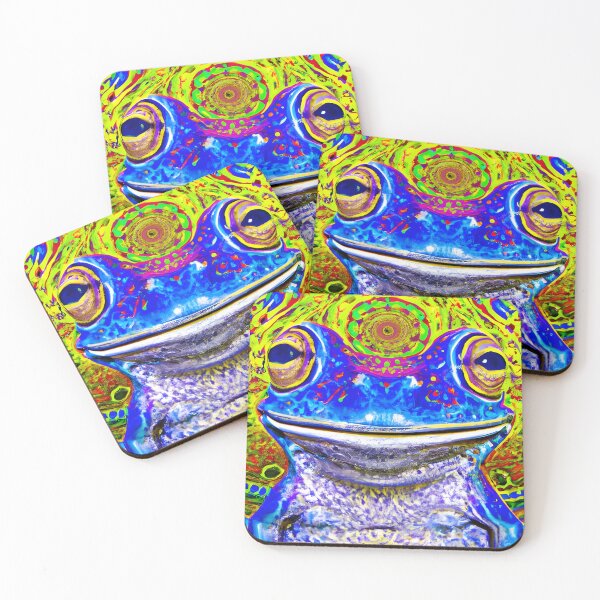 Item preview, Froggy Animal Spirit (7) - Trippy Psychedelic Frog designed and sold by TheThirdEye.