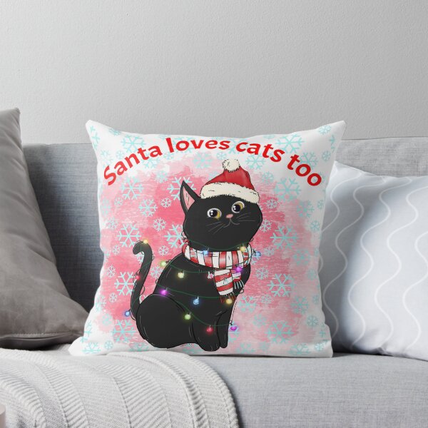 Item preview, Santa Loves Cats Too designed and sold by Aurorapod.