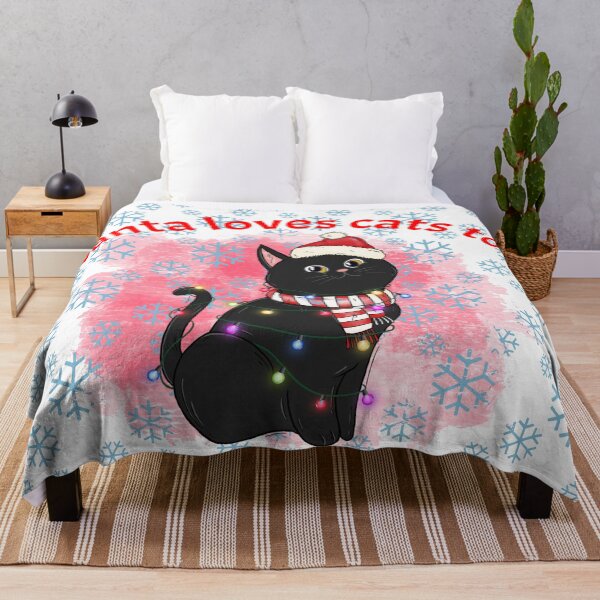 Item preview, Santa Loves Cats Too designed and sold by Aurorapod.