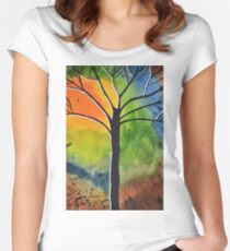 Sun Rise in the West Women's Fitted Scoop T-Shirt