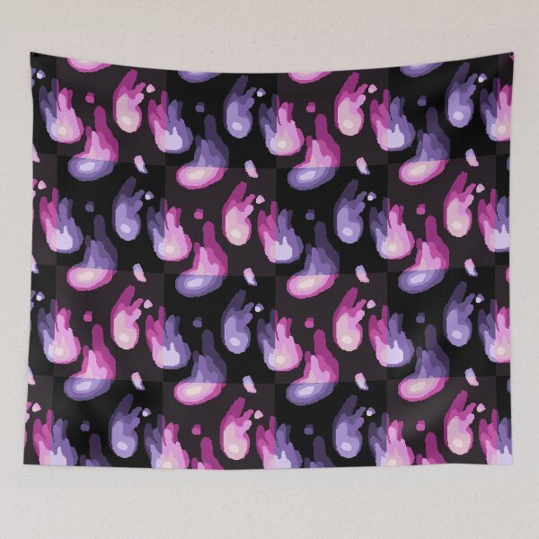 Item preview, Purple and Pink Party Flames Pattern designed and sold by edgethesketch.