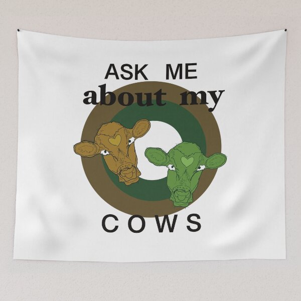 Item preview, Two Cows Ask Me About My Cows designed and sold by Svetlana  Horvat.