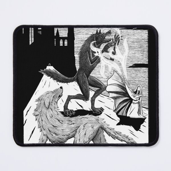 Item preview, Luthien and Huan battle Sauron designed and sold by cheapheat.