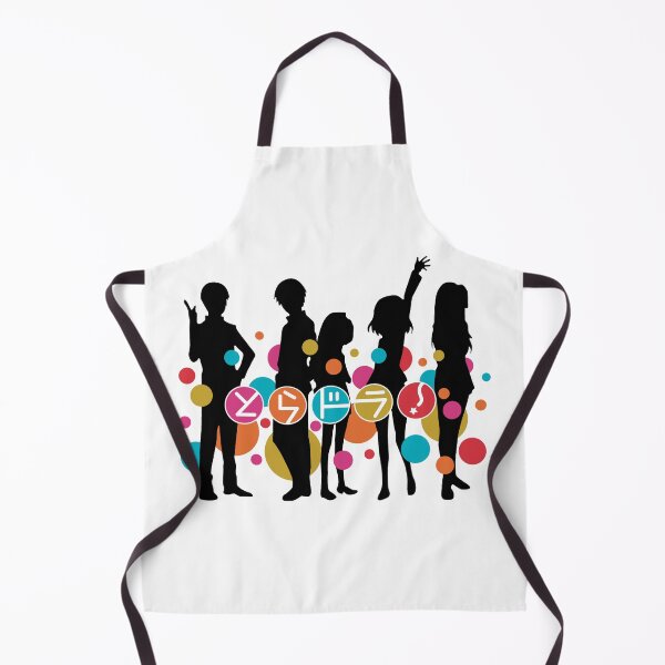 Item preview, Silhouettes of Toradora anime characters in black with multicolored bubbles designed and sold by H Jonas.