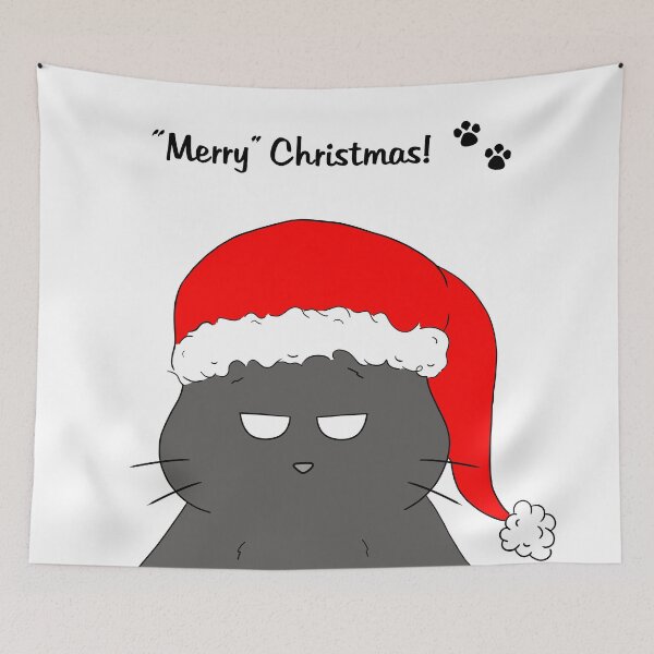 Item preview, Merry Christmas cat designed and sold by Lupicora.