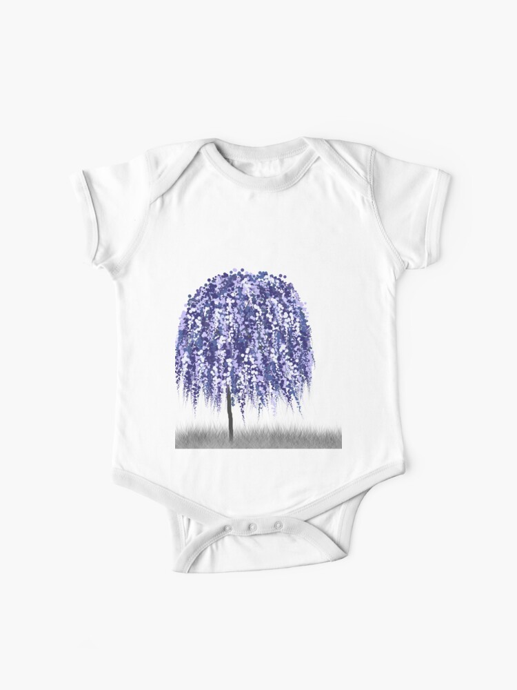 Blue Willow Tree Baby One Piece By Vieiragirl Redbubble