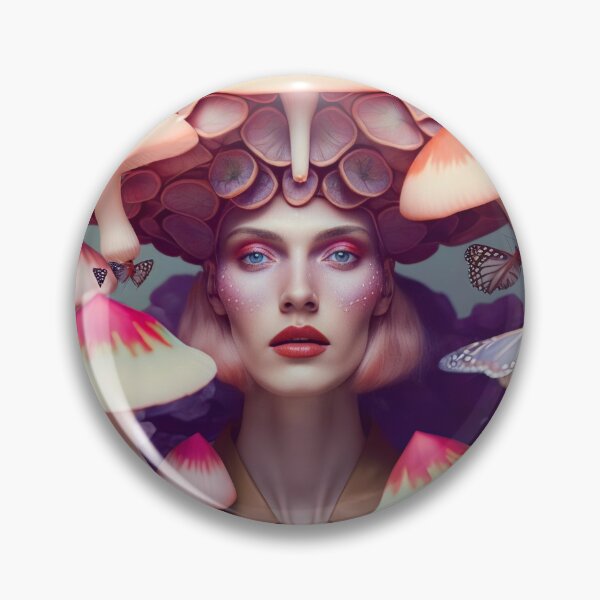 Item preview, Mesmerizing Mushroom Girl | Fungi Collection designed and sold by naiadsnest.