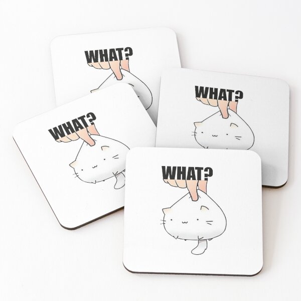 Item preview, Cat What? Funny white Cat Shirt  designed and sold by Ambilart1.