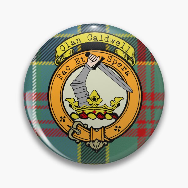 Artikelvorschau, Caldwell Schottischer Tartan und Wappen entworfen und verkauft von BagTown Clans.