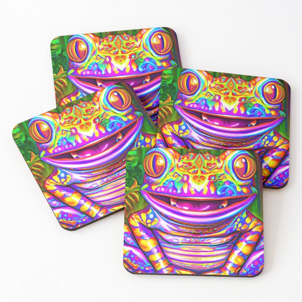 Item preview, Froggy Animal Spirit (8) - Trippy Psychedelic Frog designed and sold by TheThirdEye.