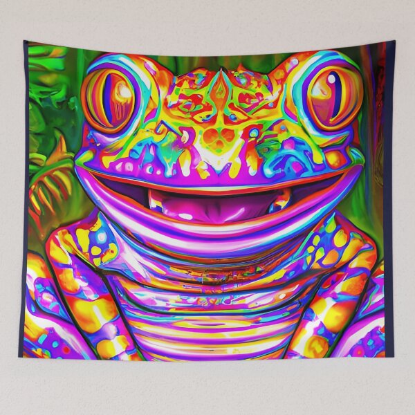 Item preview, Froggy Animal Spirit (8) - Trippy Psychedelic Frog designed and sold by TheThirdEye.
