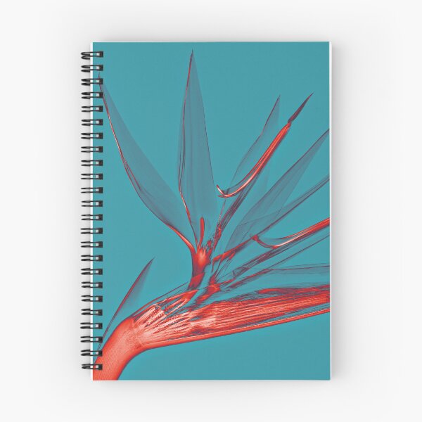 Item preview, Flower in turquoise and red, Strelizia designed and sold by Lanuma.