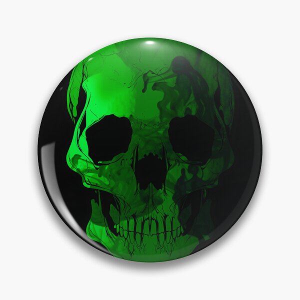 Item preview, Spooky Abstract Skull Nº1 - Green designed and sold by CMeista.