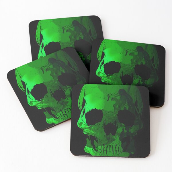 Item preview, Spooky Abstract Skull Nº1 - Green designed and sold by CMeista.