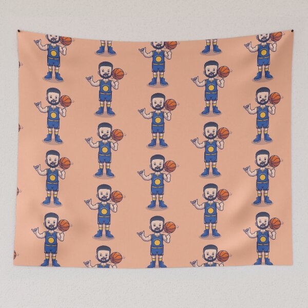 Item preview, Cute Man Playing Basketball Cartoon designed and sold by Haxino.