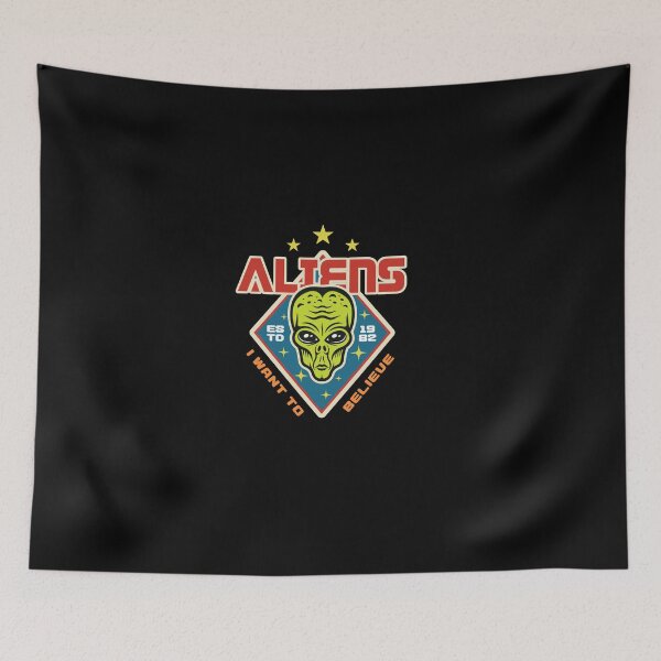 Item preview, Retro Space Alien Face T-shirt designed and sold by PrintPortal.