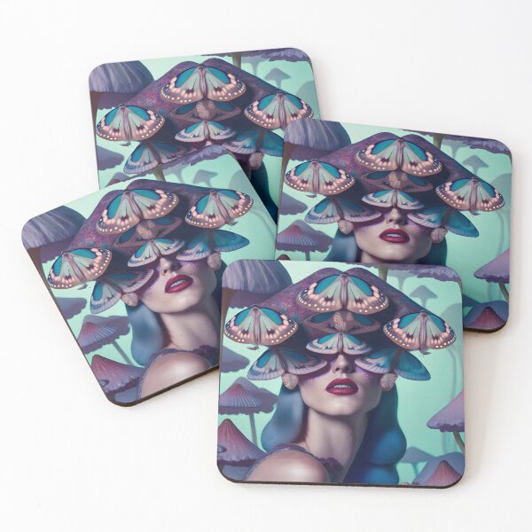Item preview, Mesmerizing Mushroom Girl | Fungi Collection designed and sold by naiadsnest.