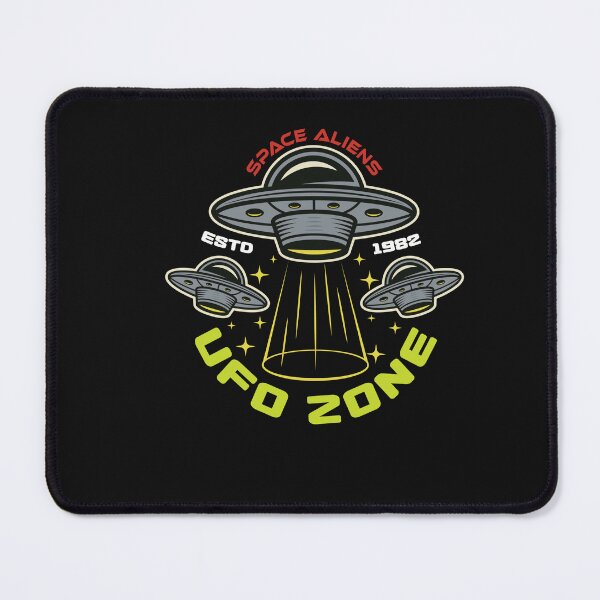 Item preview, UFO Zone Retro Space Ship T-shirt designed and sold by PrintPortal.