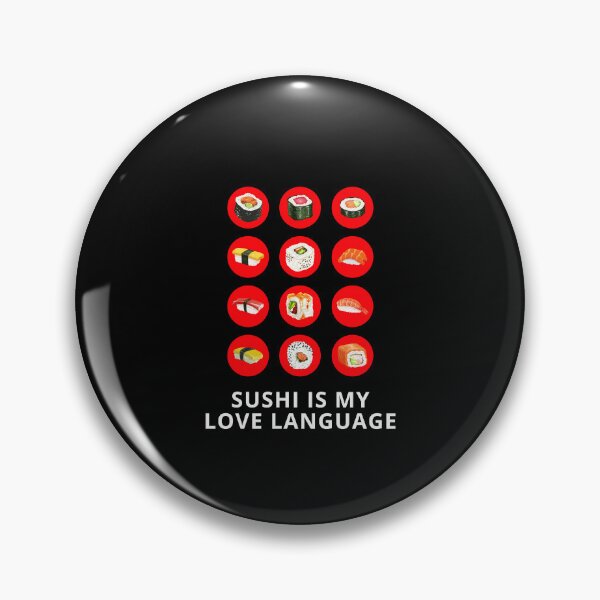 Aperçu de l'œuvre Le sushi est ma langue d'amour créée et vendue par foxforce.