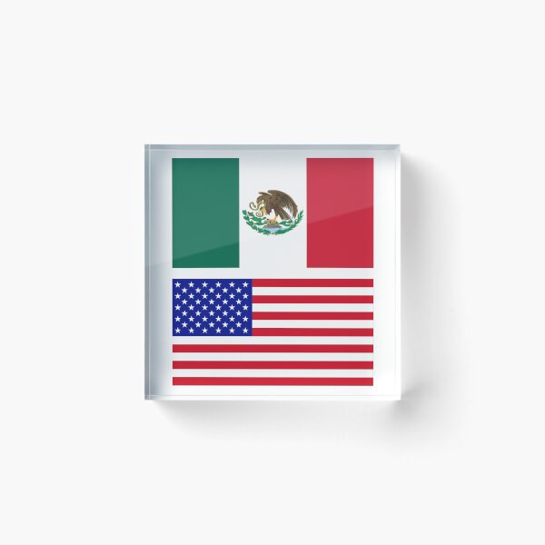 Item preview, The American and Mexican Flag  designed and sold by Islanr.