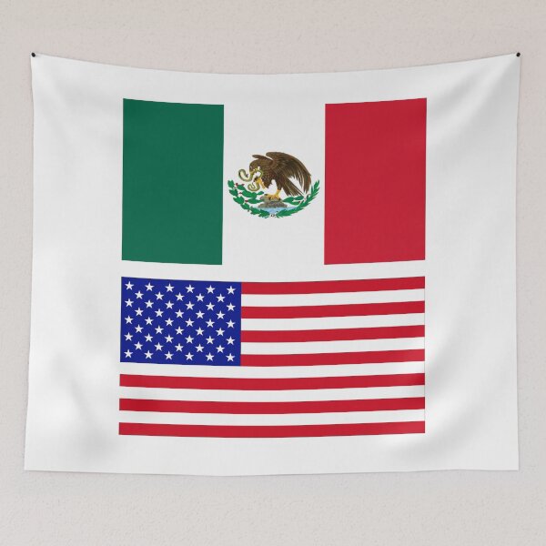 Item preview, The American and Mexican Flag  designed and sold by Islanr.