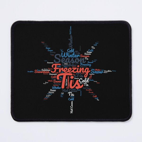 Item preview, Tis Freezing Season - Snowflake Typography designed and sold by SimplyMe-Plus.