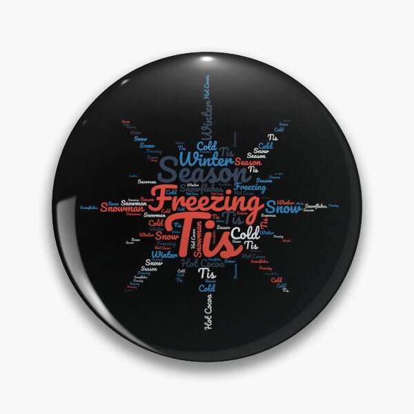 Item preview, Tis Freezing Season - Snowflake Typography designed and sold by SimplyMe-Plus.