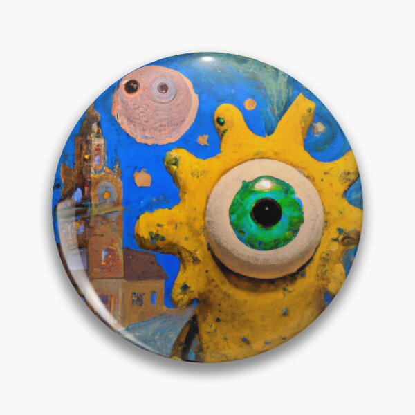 Item preview, mike wazowski two eyes van gogh theme designed and sold by DOOSKY M.