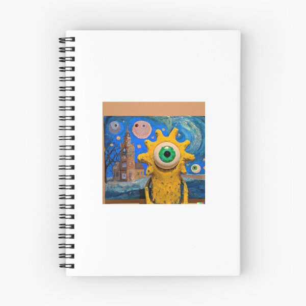 Artikelvorschau, Mike Wazowski Van-Gogh-Thema mit zwei Augen entworfen und verkauft von DOOSKY M.