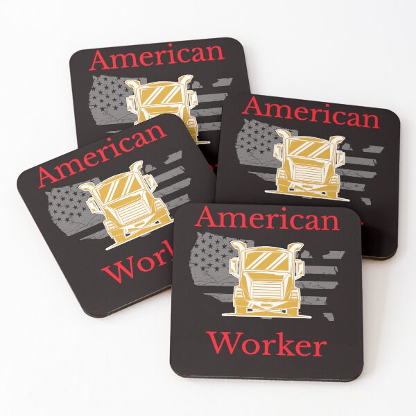 Item preview, American Trucker, American Worker GR designed and sold by TeamsterLife.
