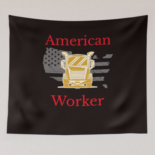Artikelvorschau, Amerikanischer Trucker, amerikanischer Arbeiter GR entworfen und verkauft von TeamsterLife.