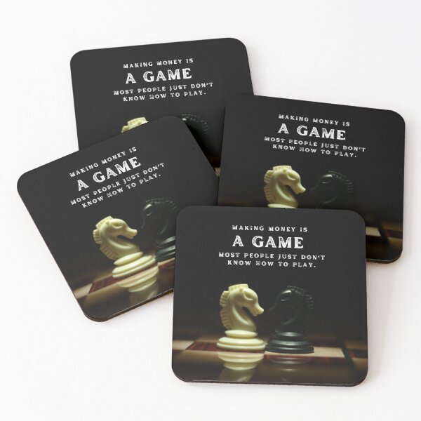 Item preview, Chess Pieces, Making Money is a Game, Motivational Quote designed and sold by hiunlimit.