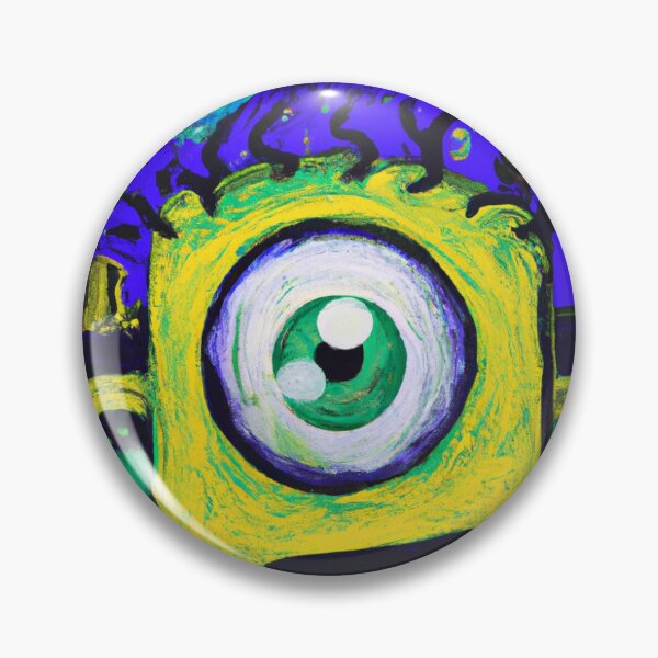 Item preview, mike wazowski two eyes van gogh theme designed and sold by DOOSKY M.