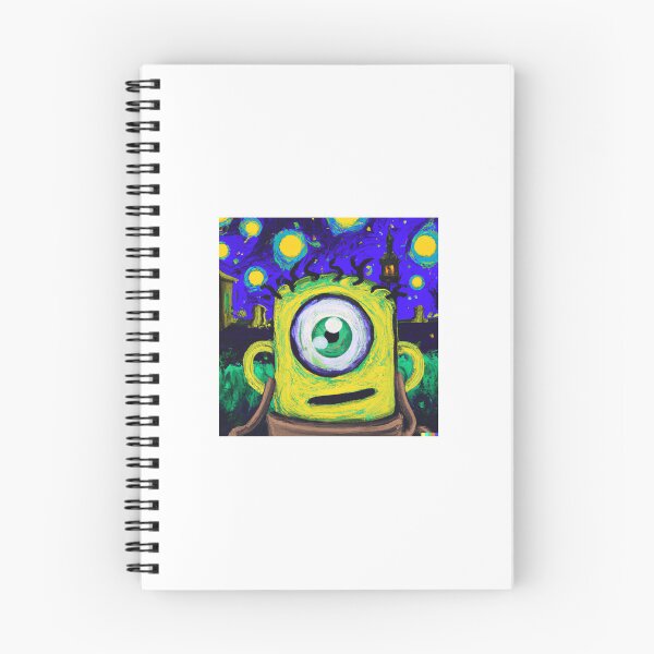 Artikelvorschau, Mike Wazowski Van-Gogh-Thema mit zwei Augen entworfen und verkauft von DOOSKY M.