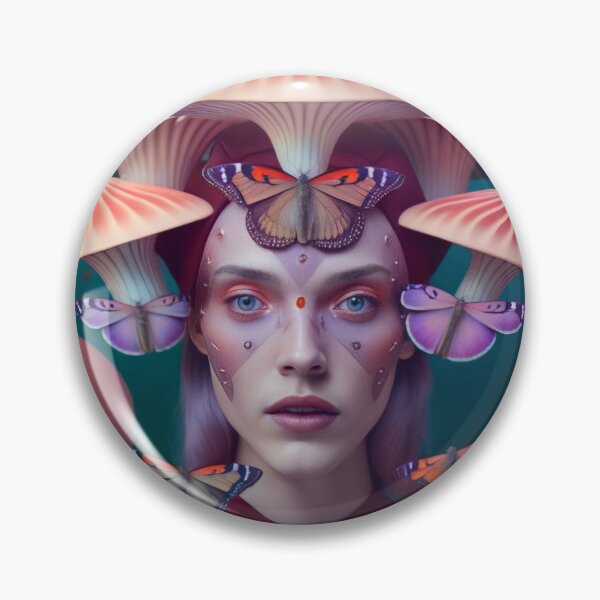 Item preview, Mesmerizing Mushroom Girl | Fungi Collection designed and sold by naiadsnest.