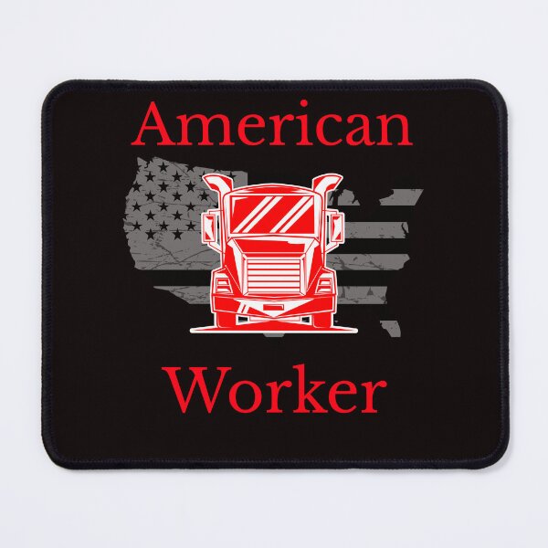 Item preview, American Trucker, American Worker R designed and sold by TeamsterLife.
