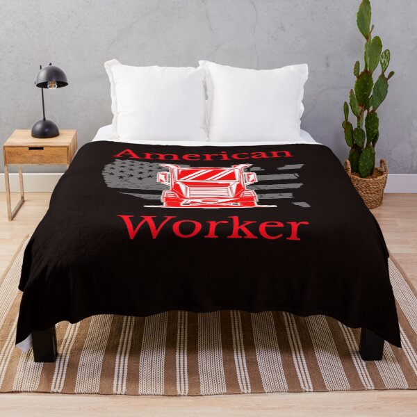 Artikelvorschau, Amerikanischer Trucker, amerikanischer Arbeiter R entworfen und verkauft von TeamsterLife.