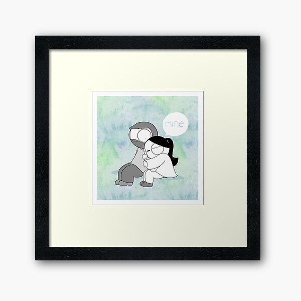 Mine - Watercolor Framed Art Print