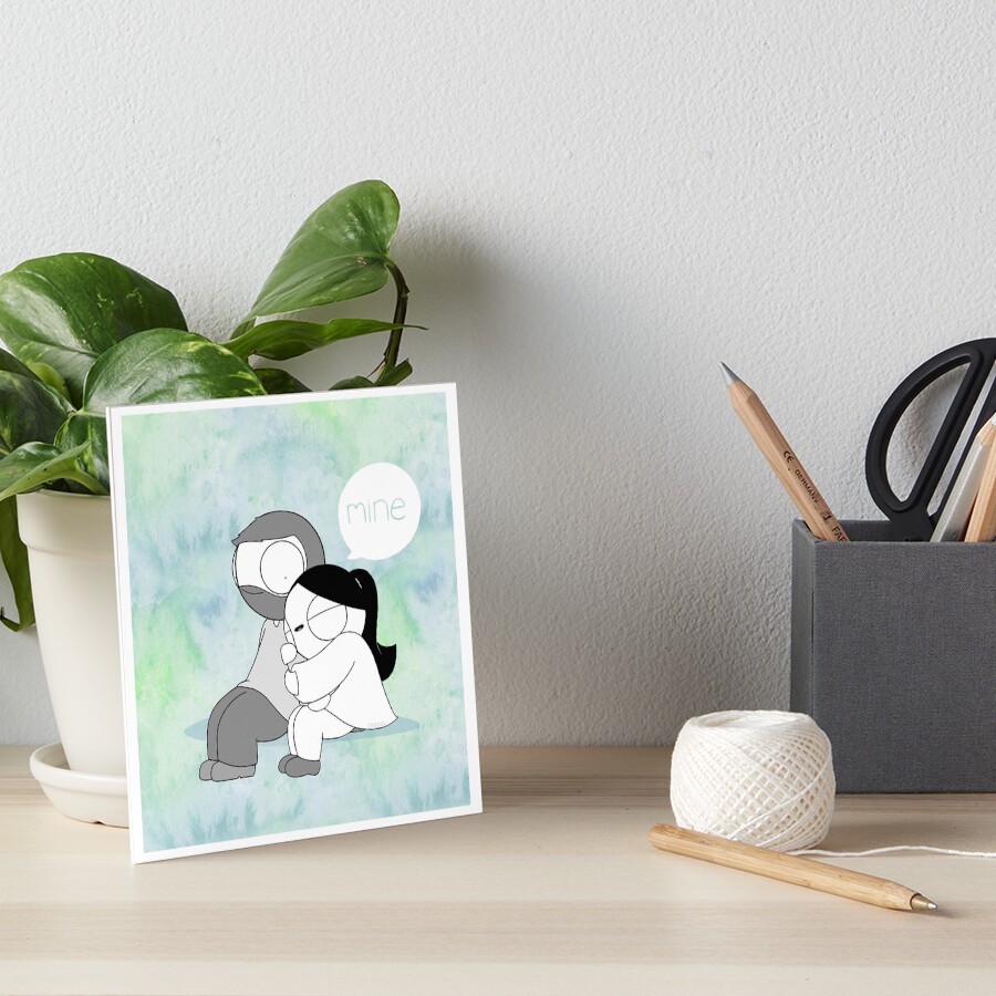 Mine - Watercolor Art Board Print
