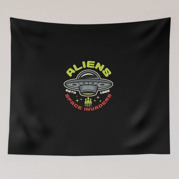 Item preview, Camiseta Alien Space Invaders designed and sold by PrintPortal.