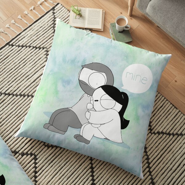 Mine - Watercolor Floor Pillow