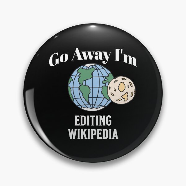Item preview, Go Away i'm editting wikipedia designed and sold by ArtBySymone.