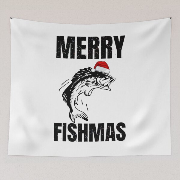 Item preview, Merry Fishmas Funny Christmas T-shirt  designed and sold by ChopshopTEXT.