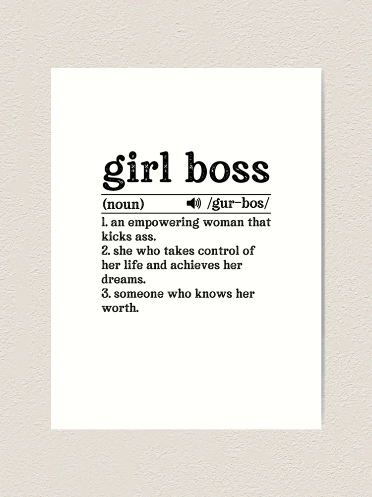 Bossy Girl Definition Wall Art: Canvas Prints, Art Prints & Framed Canvas