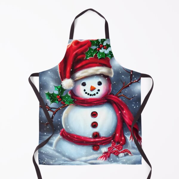 Item preview, Whimsical Detailed Fantasy Christmas Painting of an Adorable Vintage Snowman designed and sold by WordArtDesign.
