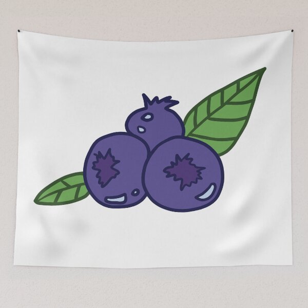 Item preview, Blueberry Sticker Design designed and sold by Jellibeany.