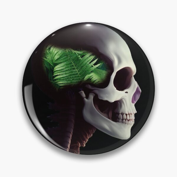 Item preview, Surreal broken skull Nº1 - Leaves designed and sold by CMeista.