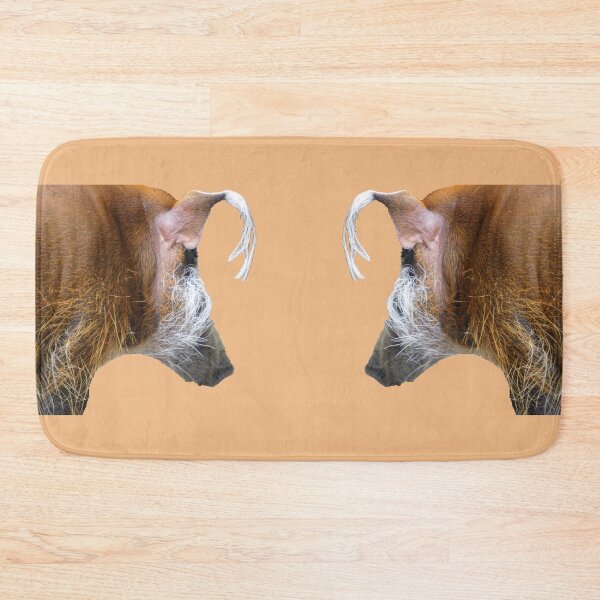 Item preview, Red river hog side profile (tangerine background) designed and sold by PowerfulPhotos.