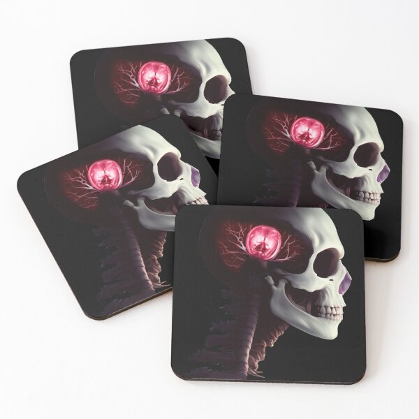 Item preview, Surreal broken skull Nº1 - Red light designed and sold by CMeista.